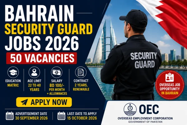 Bahrain Security Guard Jobs 2026